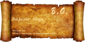 Bajczer Olga névjegykártya